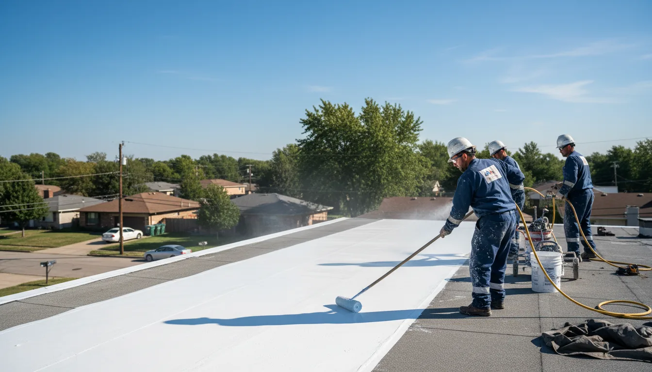 Commercial roof coating in New Portland, ME near me